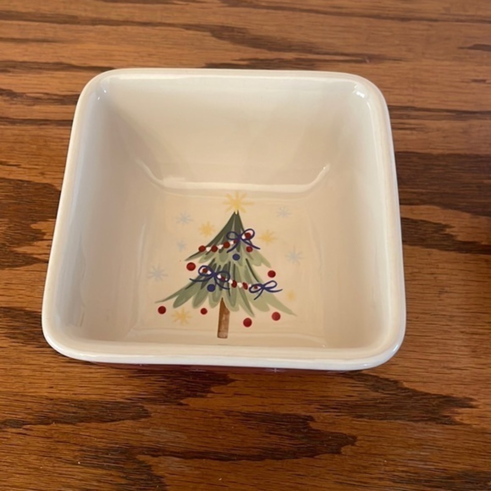 Longaberger square dish Christmas tree